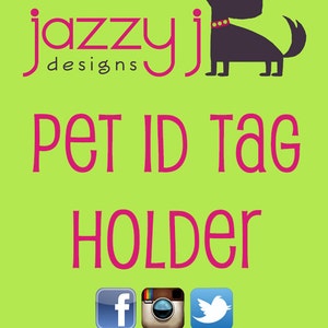 Dog Collar Pet ID Tag Holder image 4