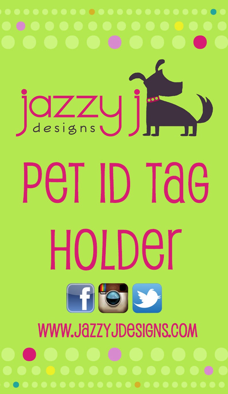 Dog Collar Pet ID Tag Holder image 4