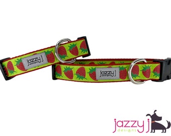 Summer Strawberry Dog Collar