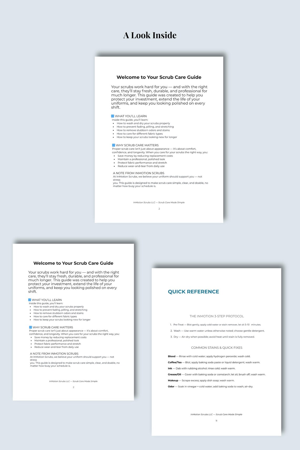 Scrub Life Notes.pdf The Scrub Care Guide (digital PDF) – How to Wash, Maintain & Protect ...