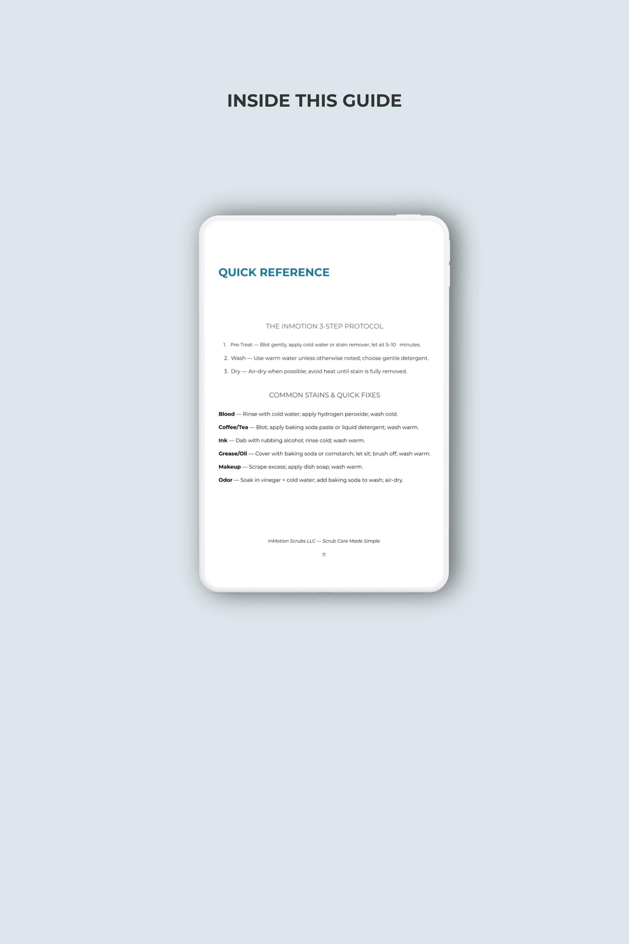 Scrub Life Notes.pdf The Scrub Care Guide (digital PDF) – How to Wash, Maintain & Protect ...