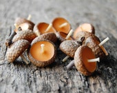 Acorn Cap Candle, Eco Friendly Floating Cinnamon Scented Candles, Holiday Ornaments, Autumn Candles, Christmas Gift, Hygge Home Decor