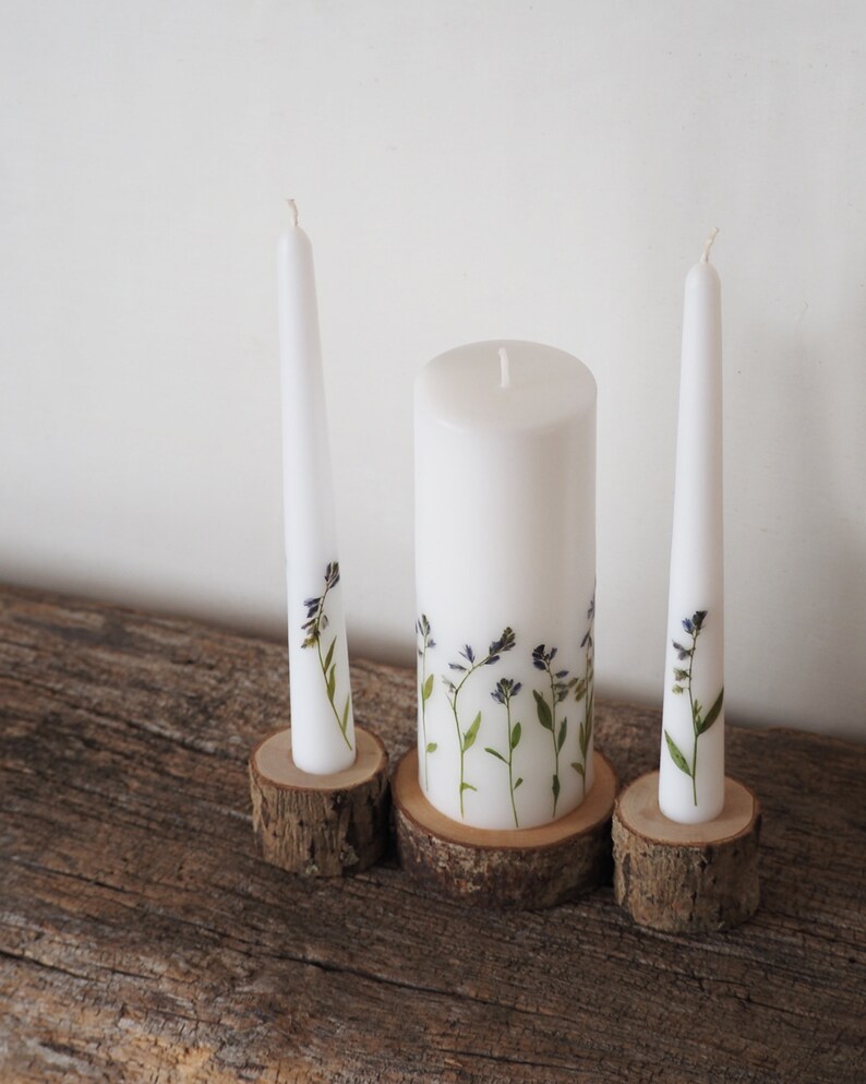 Personalized Unity Candle Set With Names and Initials Etsy