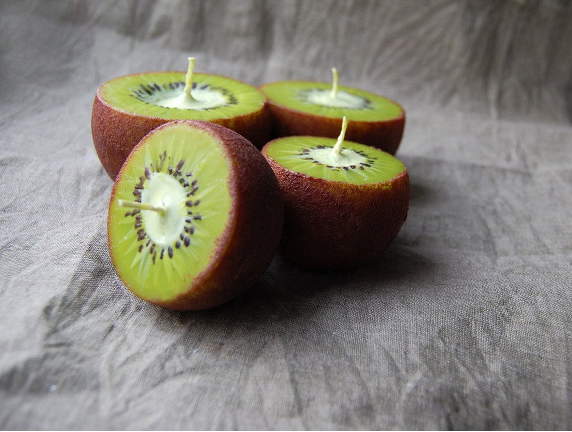 Kiwi Candles Set of 3 Funny Home Decor Cute Christmas Gift Etsy