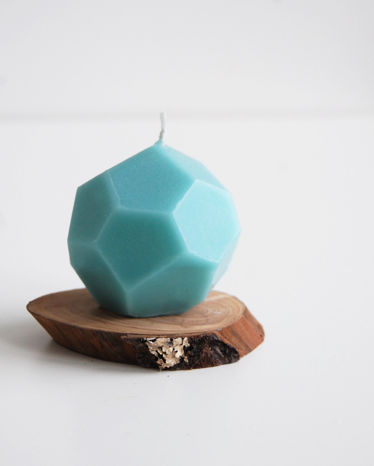 Bougie à Facettes Géométriques Faites La Main, Décor de Maison Moderne, Bougie Industrielle