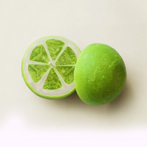 Lime Candles Set of 2, Looks Like Real Two Pieces of Lime, Fruit Candles, Fake Food, Funny Home Decor, Funny Fruit Gift, Citrus Candles image 4