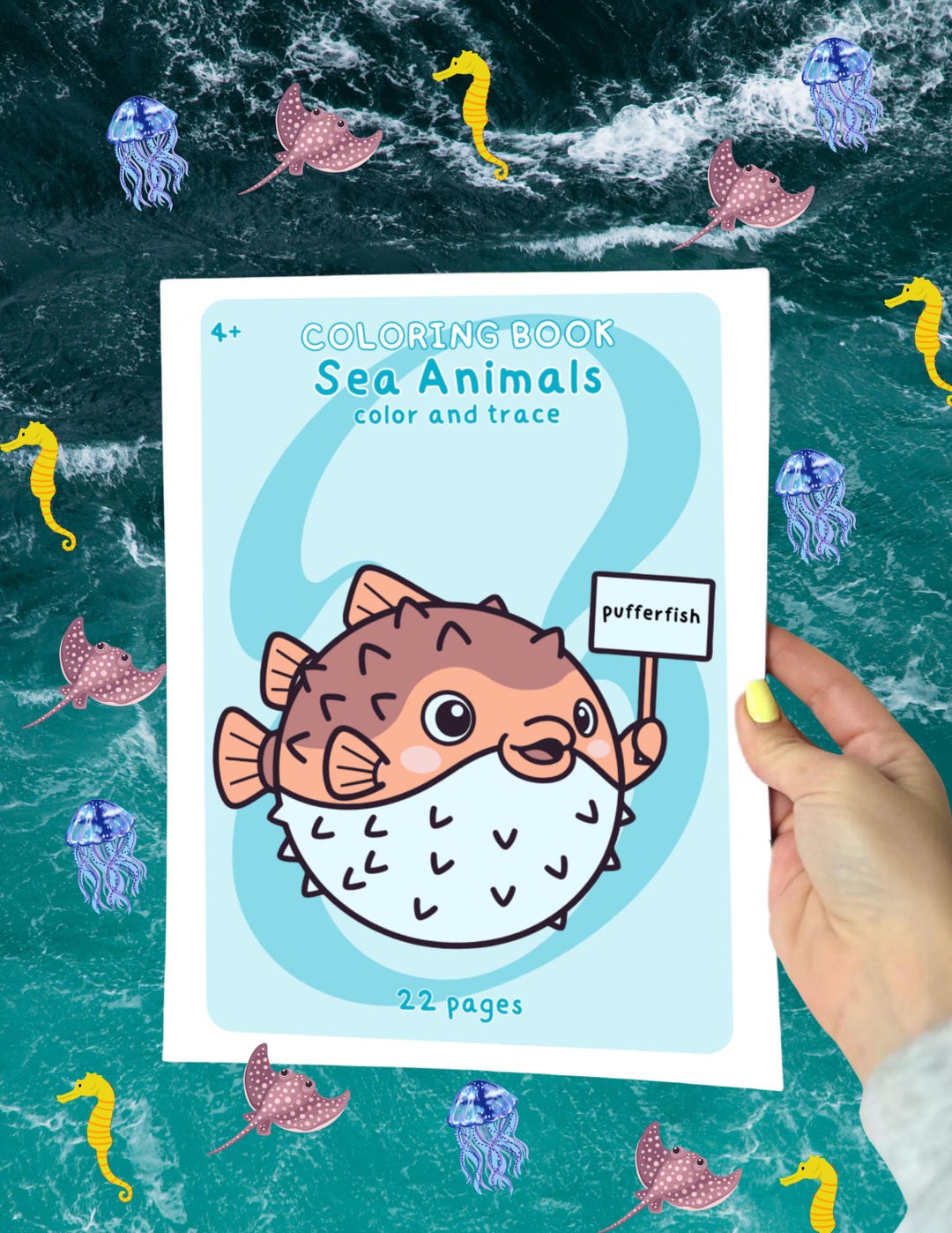 Ocean Animals Coloring Pages for Kids 4+ – Printable Sea Animals ...