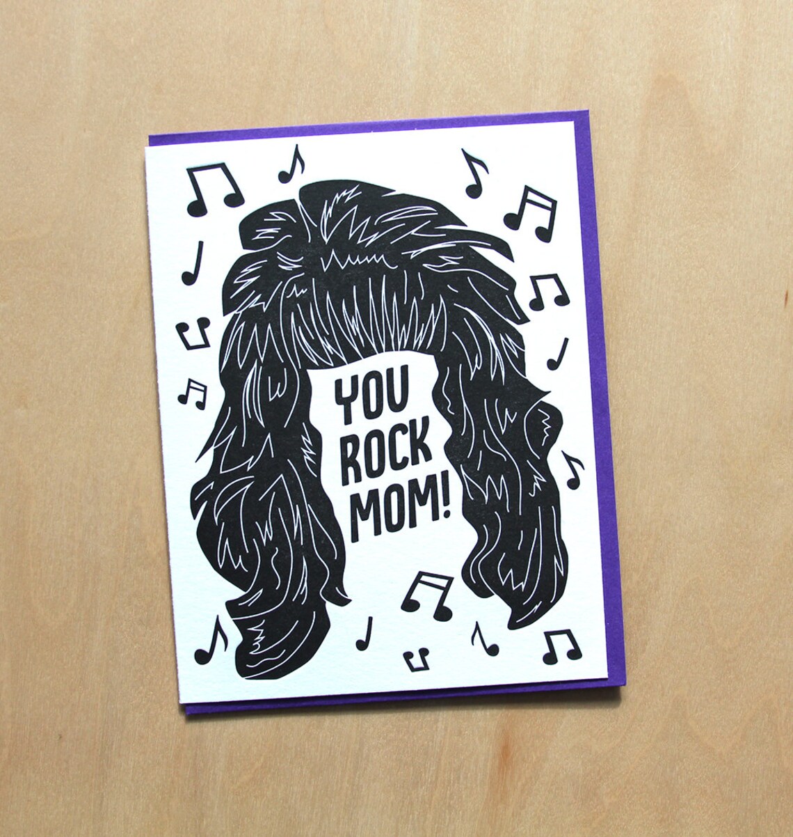 You Rock Mom Hairband Mother's Appreciation Letterpress - Etsy