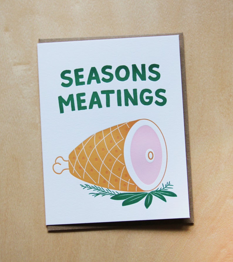 Seasons Meatings, redesign of an old fav., set of 6 image 2