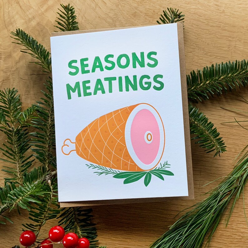 Seasons Meatings, redesign of an old fav., set of 6 image 1