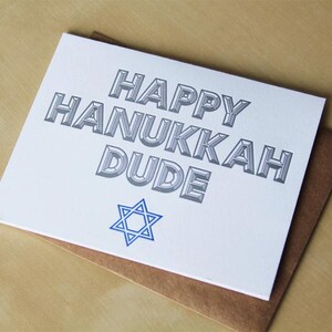 Joyeux Hanoukka Dude, carte de presse-lettres