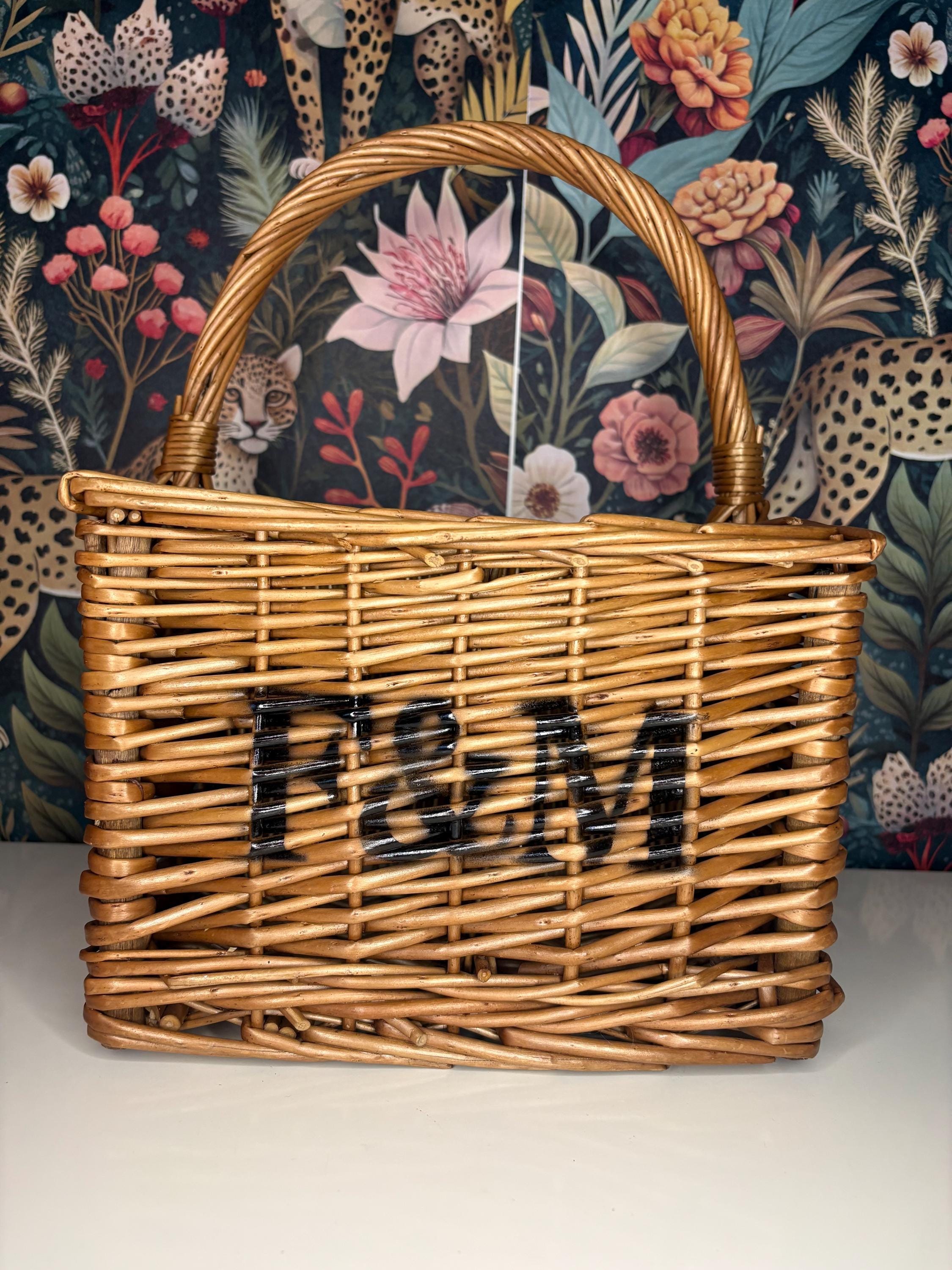 イギリスアンティークF&M籠 Fortnum Mason Basket - Etsy