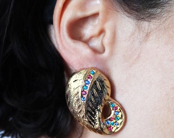 Vintage Style Earrings, Strass Vintage Earrings