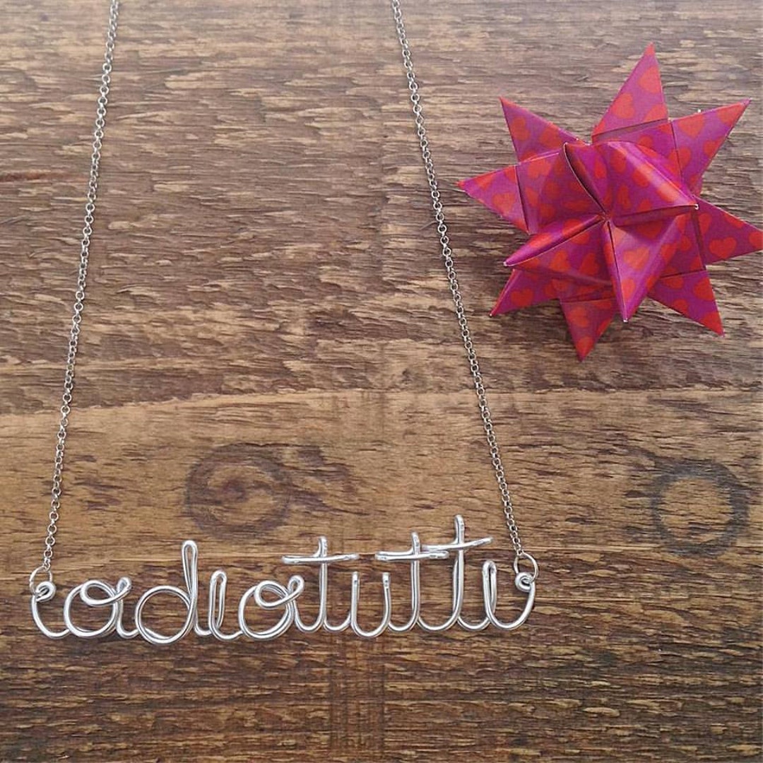 Collar ODIOTUTTI Etsy