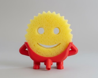 Funny Peeing Scrub Daddy Holder – 3D Printed Sink Organizer | Unique Kitchen Gift