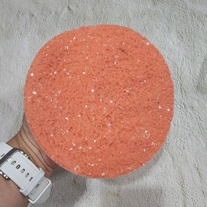 Molde de silicona para insertar un disco Druzy de 6,5 pulgadas para resina