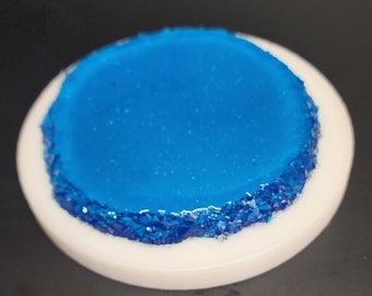 Crystal Edge Coaster Silicone Mold – Resin Art Casting