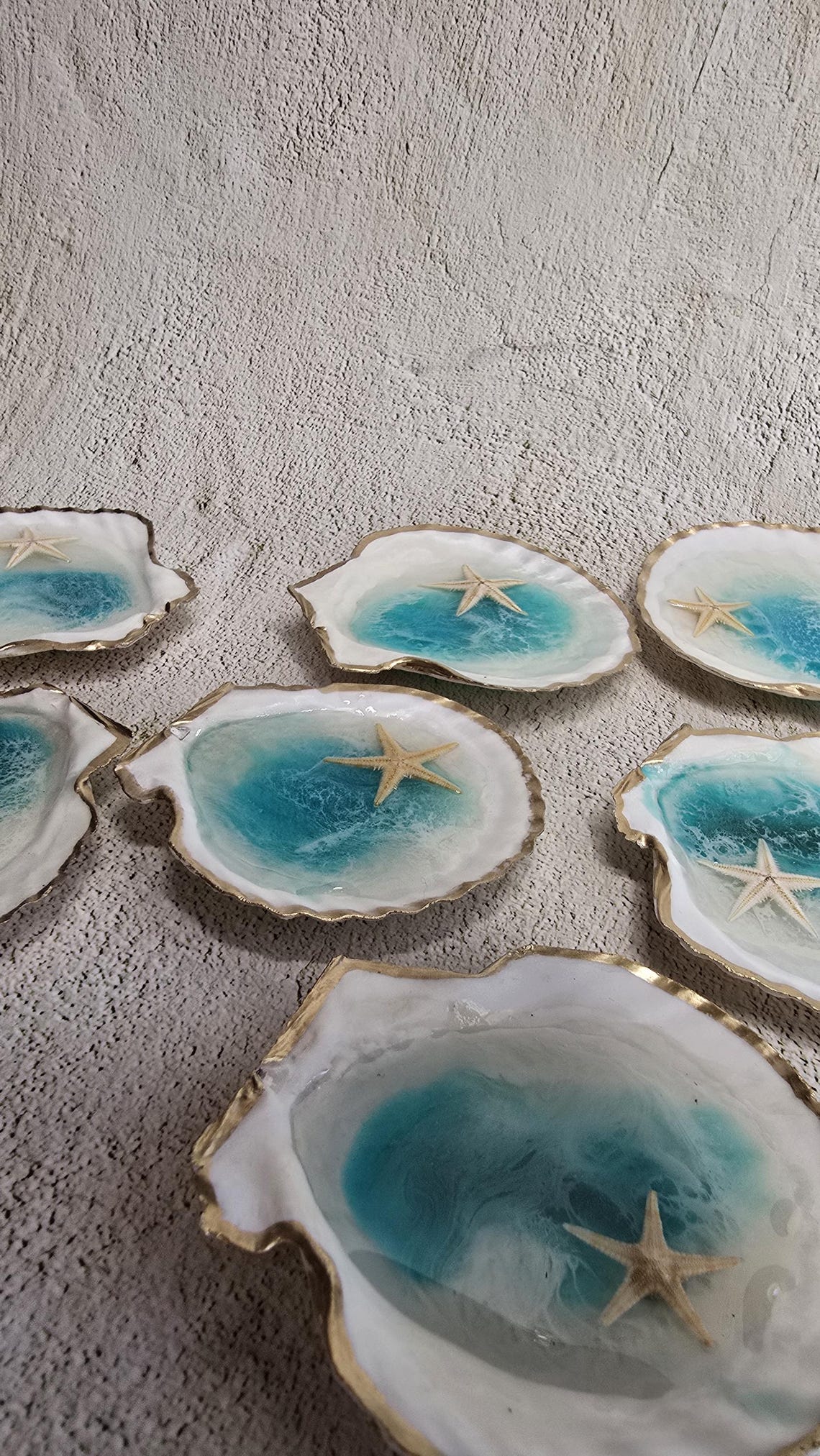 Epoxy Shell Designs Epoxy Resin Ocean Shell Decor – Beach Coastal Ornament - Etsy