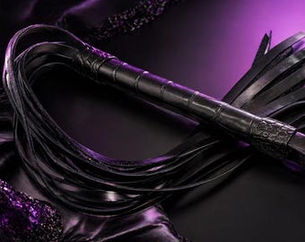 Frusta in pelle fatta a mano – Accessorio in pelle artigianale – Vera pelle