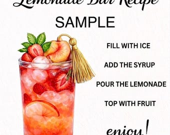 Receta de barra de limonada de graduación