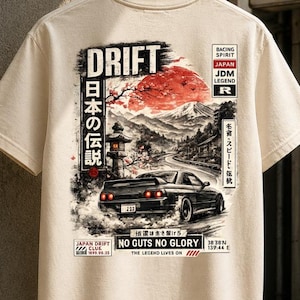 Japanese drift culture Car Drift JDM Street Racing Shirt, Retro Anime T Shirt,Japan Tokyo Vintage Print,Japanese Culture Graphic Tee