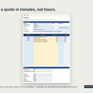 Electrician Estimate Template: Price Book, Invoice & Job Costing bild 4