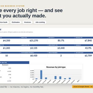 Electrician Estimate Template: Price Book, Invoice & Job Costing bild 2