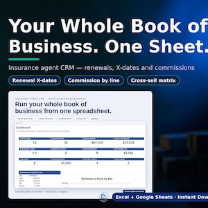Small Business CRM for Insurance Agents: Policy & Commission Tracker Bild 1