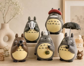 アニメ トトロ フィギュア 5体セット、アニメかわいいフィギュアおもちゃ
