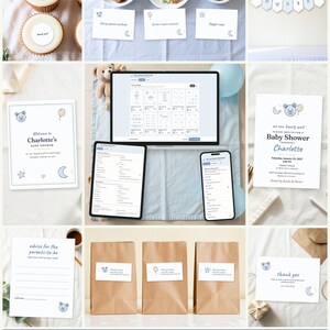 We Can Bearly Wait Baby Shower Everything Kit, Editable Printables, Games, Planner (Digital Download)