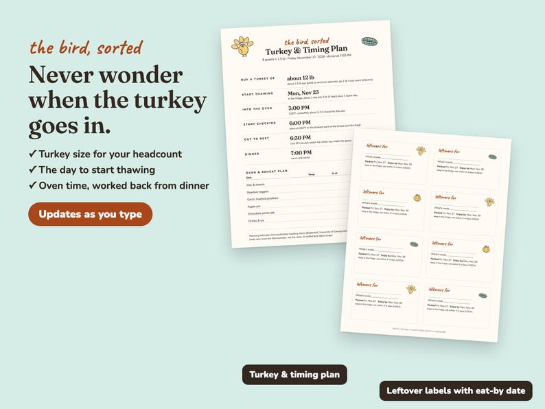 Gobble Gobble friendsgiving Everything Kit