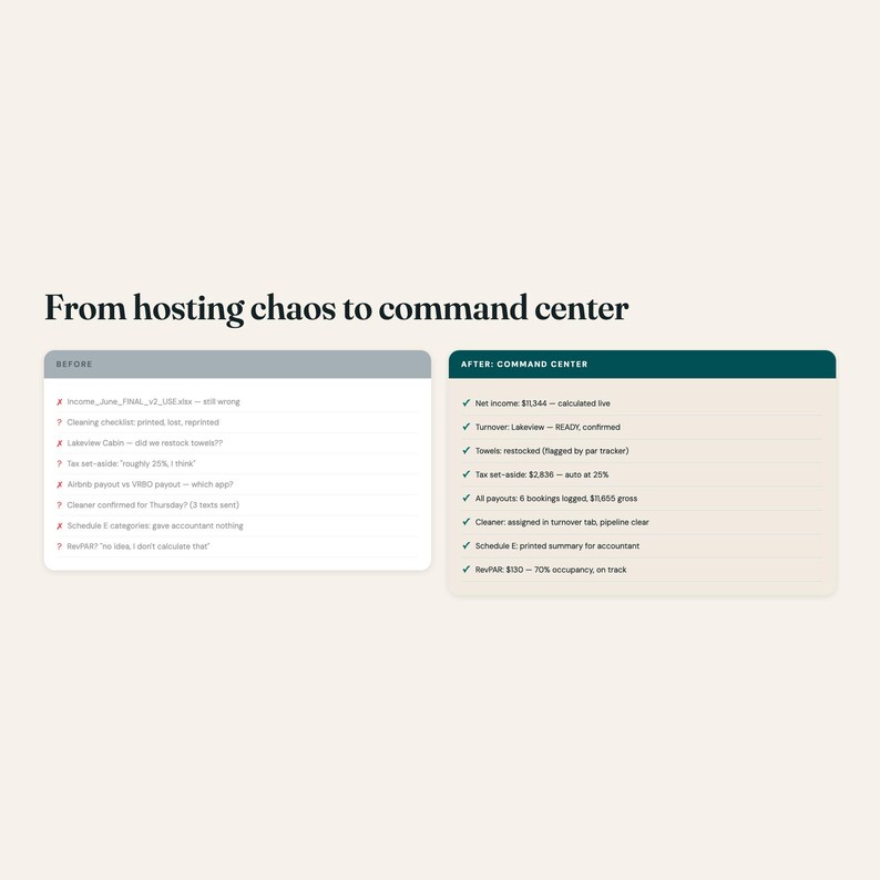 Short-Term Rental Host Command Center, Airbnb Dashboard, Tax Calculator image 8