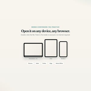 Therapist practice dashboard shown on laptop and phone device strip