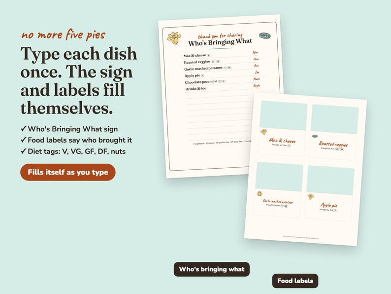 Gobble Gobble friendsgiving Host Kit
