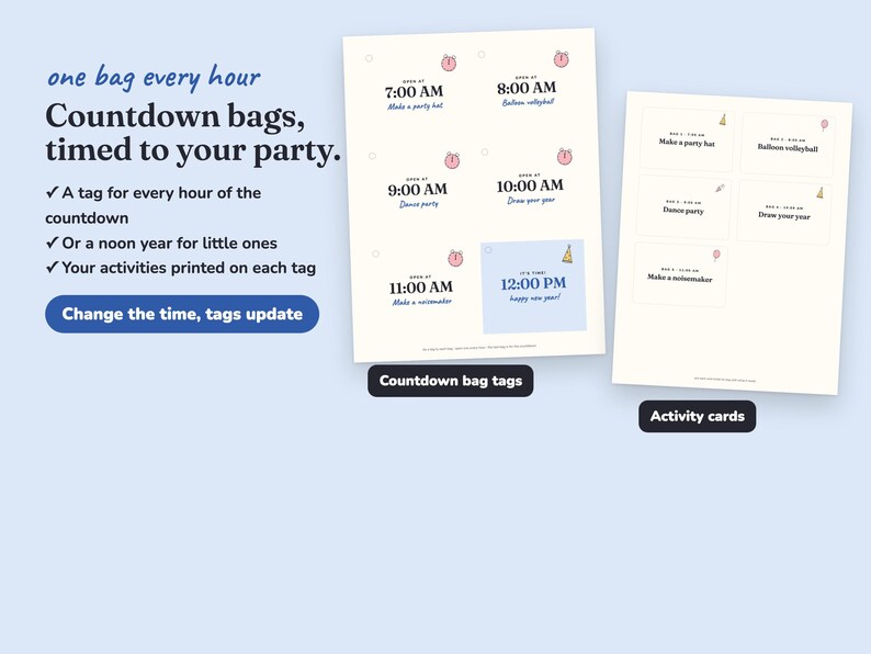 Noon Year Party new year s eve party Printable Suite