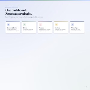 Interaktiv frilansinstrumentpanel | Klient- och projektkommandocenter | Fakturaspårning | Digital nedladdning bild 8
