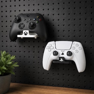 Support de contrôleur pour panneau perforé, support mural pour contrôleur de jeu imprimé en 3D, compatible avec les contrôleurs de commutation Xbox PS5, organisateur de configuration de jeu