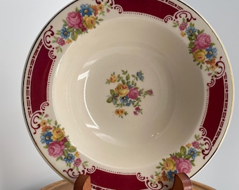 Homer Laughlin Fruit/Dessert/Berry Bowl in Majestic Brittany, Vintage 1940