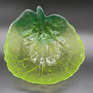 Blenko Glass Cabbage Leaf Bowls Set of 4