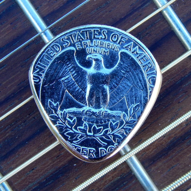 Quarter Guitar Pick You Pick 19652020 Finely Beveled & Etsy