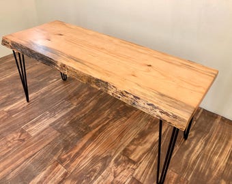Natural Edge Coffee Table 46"x17" - Fully Finished