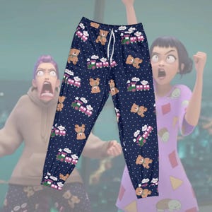 K-Pop Demon Hunters Rumi Choo Choo Kid Pajama Pants, Rumi Jinu Kpop Demon Hunters Choo Choo Train Sleepwear, Gift For Kpop Lovers