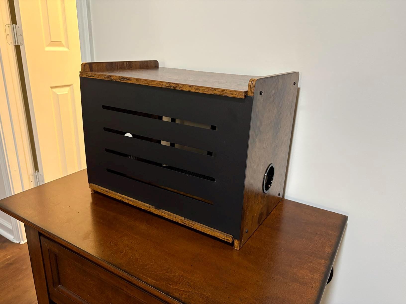 Wood Router Shelf Wifi Box Hider Cable Management Organizer - Etsy
