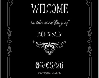 Gothic Wedding Invitation Template