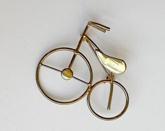 tricycle brooch tricycle pin bike brooch modern design Vintage bicycle brooch bicycle pin bike pin silvertone metal