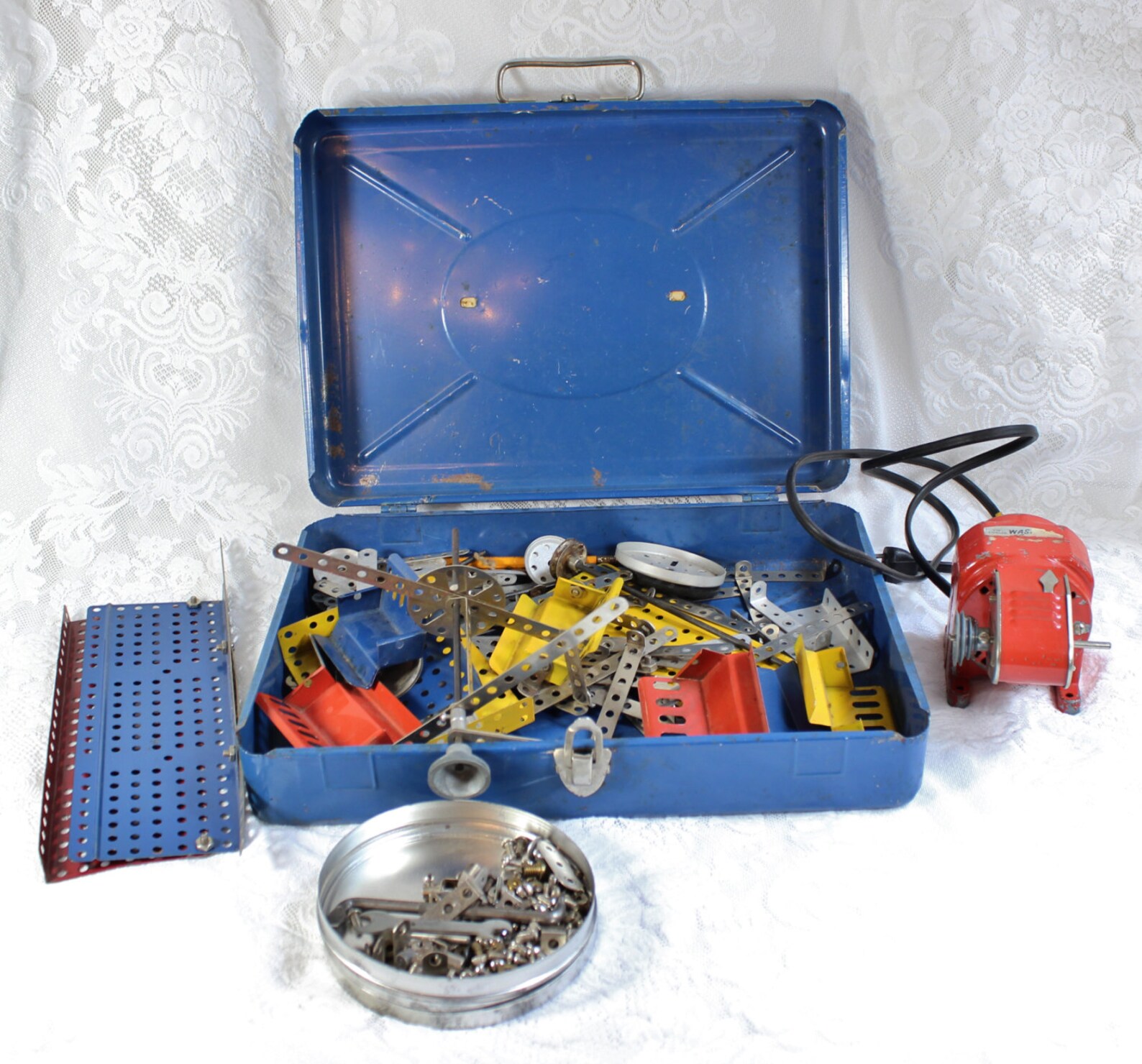 Erector Set Antique/ Vintage Metal Building Toy with working Etsy