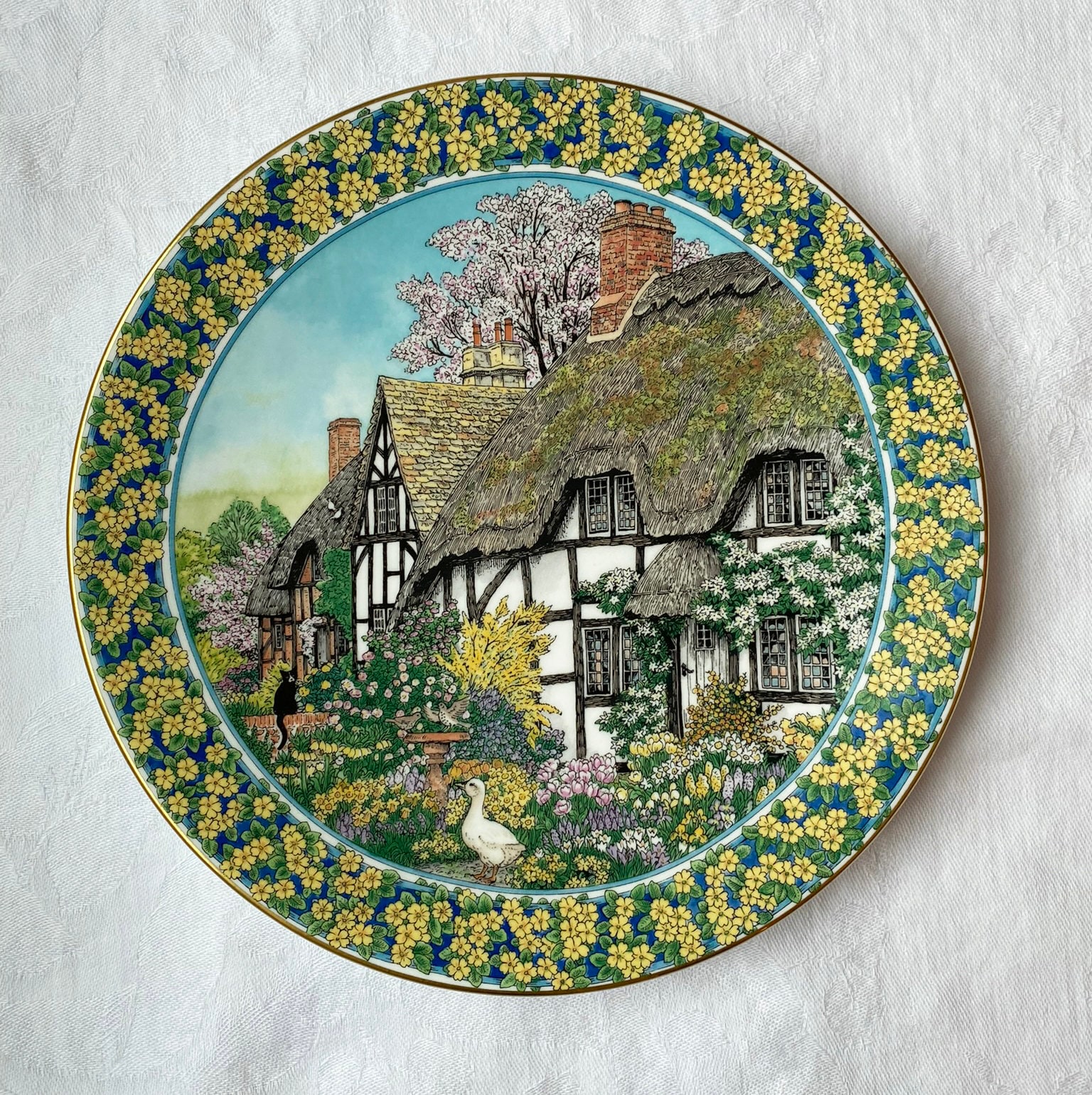  Worcester - 英国製  Worcester 【English Garden】プレート Royal Worcester, English Garden (Green Trim) | Replacements