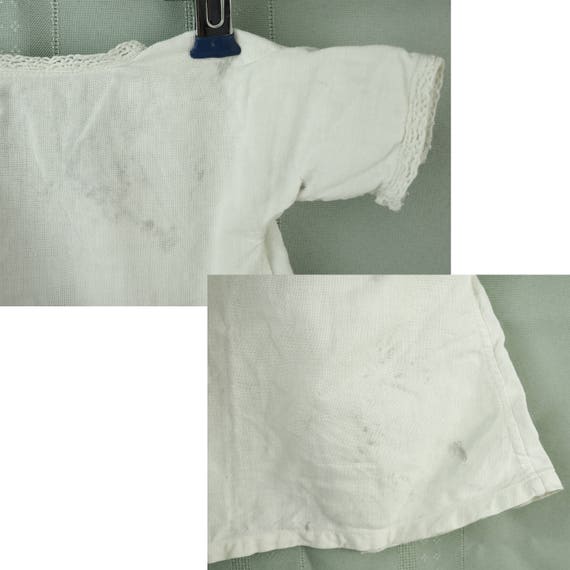 Antique Baby Layette- Four pieces Infant Gown/ bl… - image 10