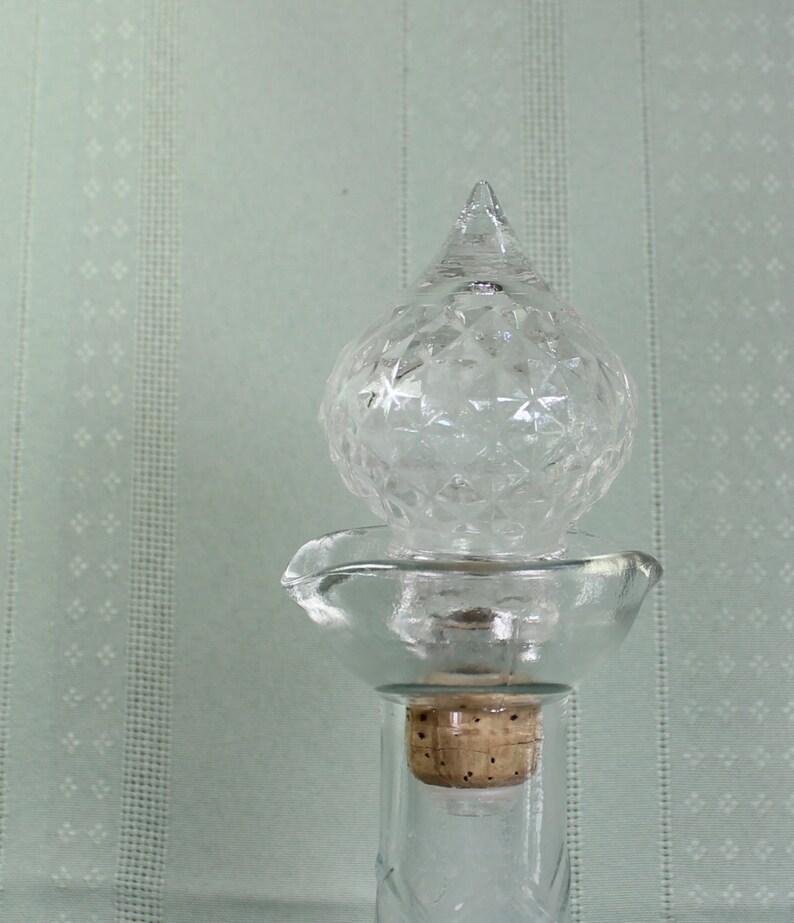 Genie Bottle Glass Decanter Vintage Liquor Decanter Clear Etsy