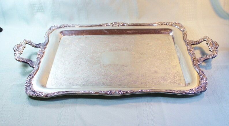 silver coffee tray